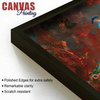 Luxury Peacock Artwork Canvas Painting for Modern Homes