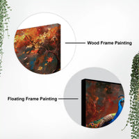 Luxury Peacock Artwork Canvas Painting for Modern Homes