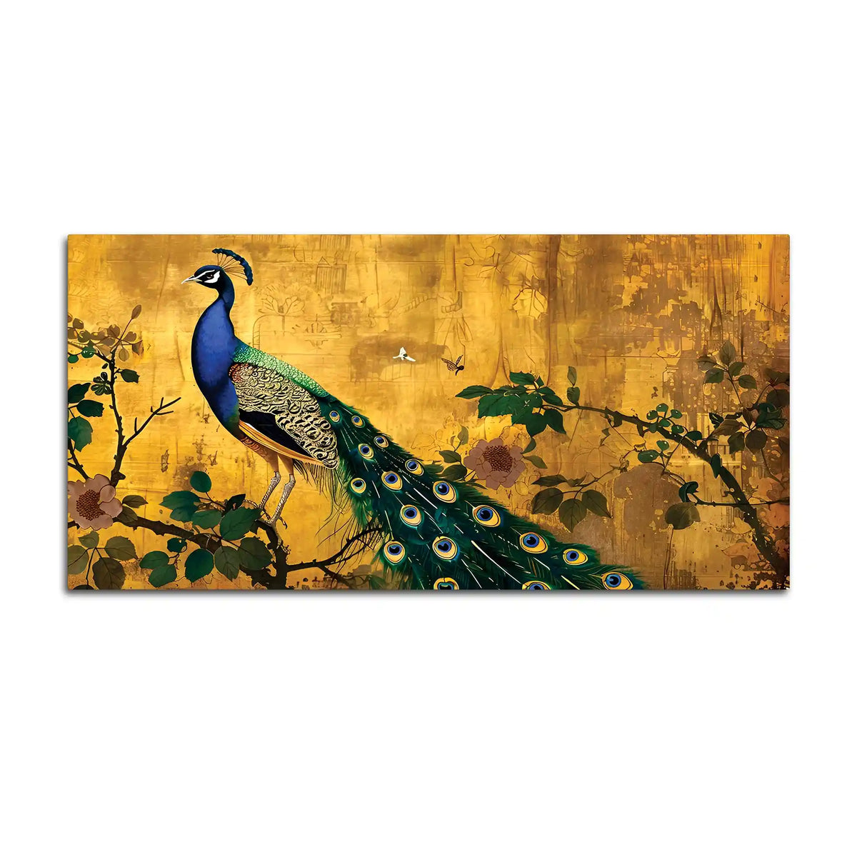 Luxury Peacock Canvas Wall Painting for Bedroom