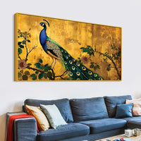 Luxury Peacock Canvas Wall Painting for Bedroom