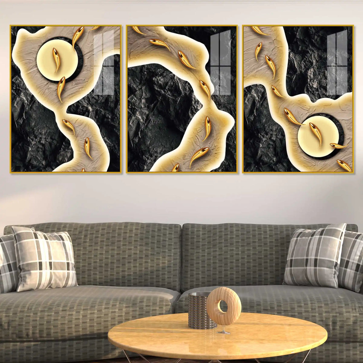 Luxury Premium Acrylic wall Painting Set of 3