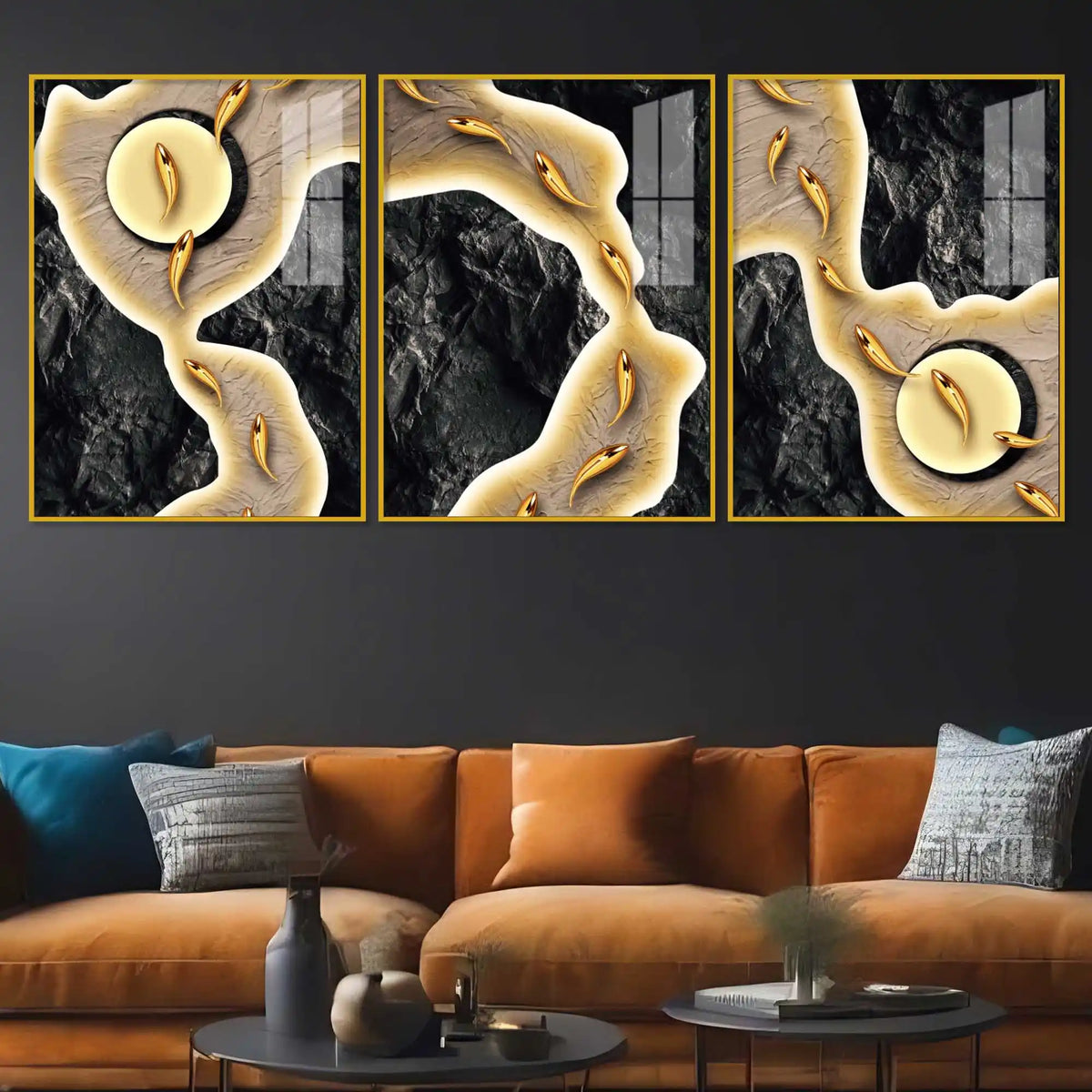 Luxury Premium Acrylic wall Painting Set of 3