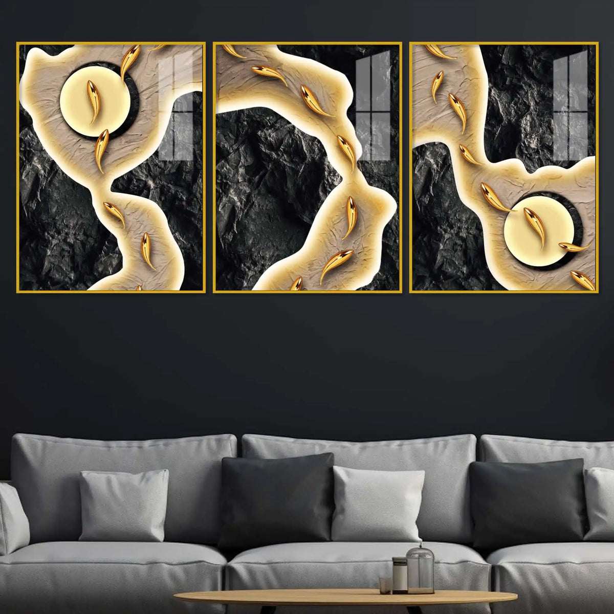 Luxury Premium Acrylic wall Painting Set of 3