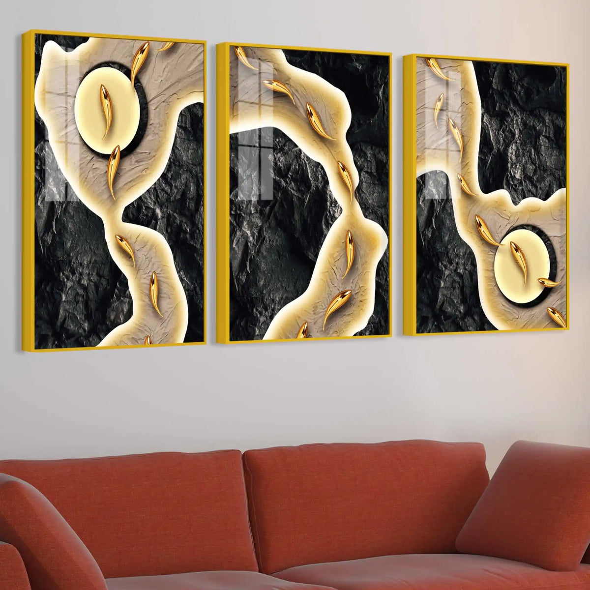 Luxury Premium Acrylic wall Painting Set of 3