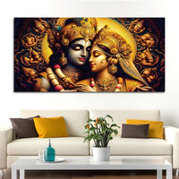 Luxury Radha Krishna Painting Traditional Wall Art