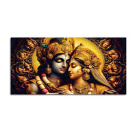 Luxury Radha Krishna Painting Traditional Wall Art