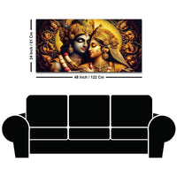 Luxury Radha Krishna Painting Traditional Wall Art