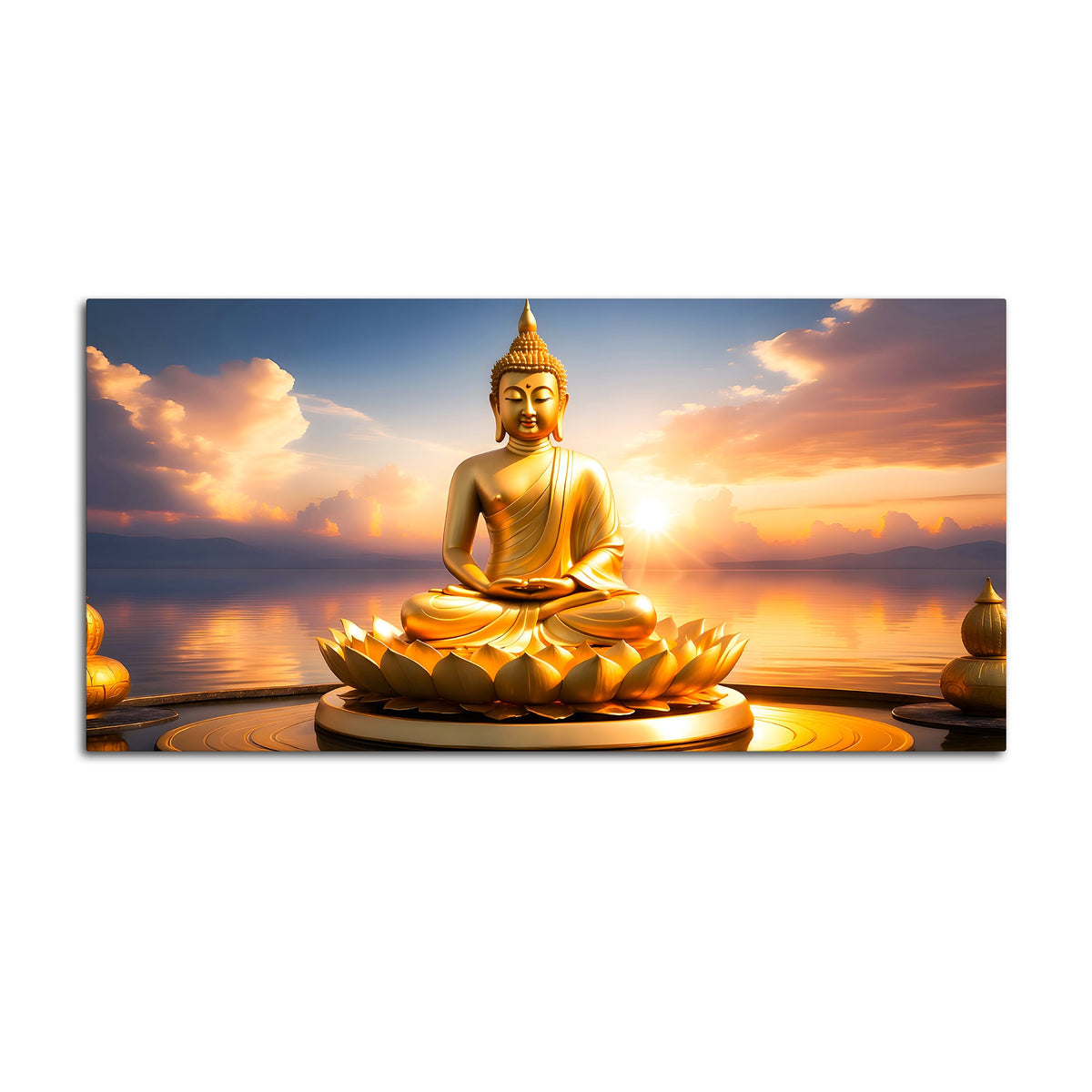 Luxury Spiritual Buddha Canvas Painting for Wall Décor