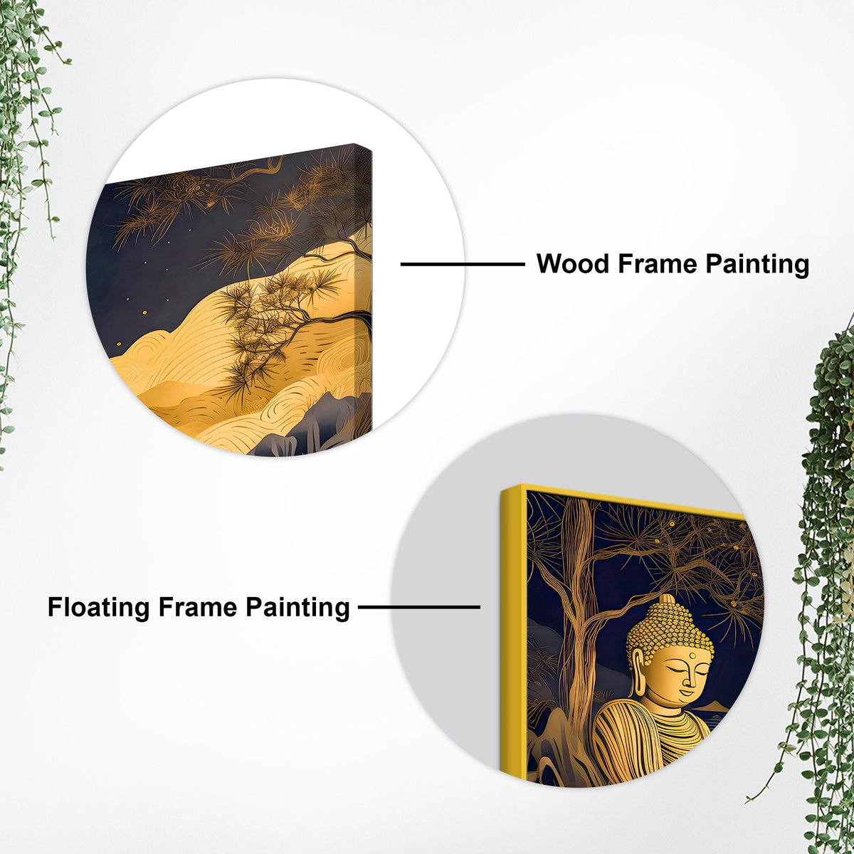 Luxury Spiritual Buddha Wall Canvas Painting for Modern Home
