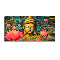 Luxury Spiritual Buddha Wall Painting for Home & Living Room