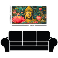 Luxury Spiritual Buddha Wall Painting for Home & Living Room