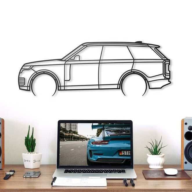 Luxury SUV Metal Wall Art for Modern Home & Office Décor