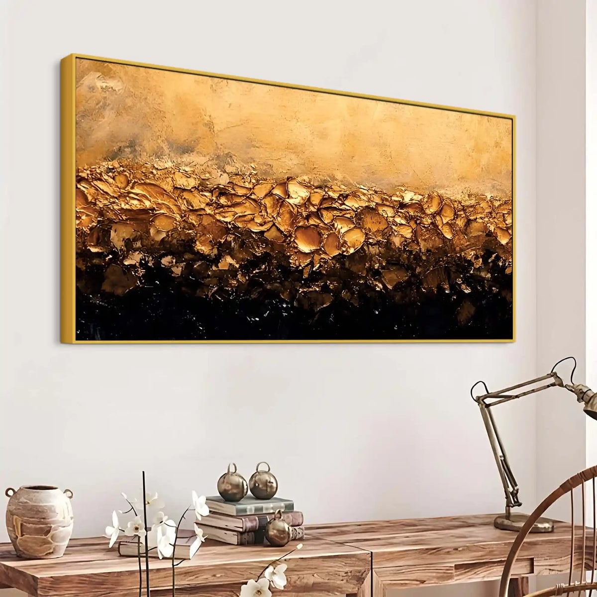 Luxury Textured Canvas Wall Art Abstract Painting for Stylish Home Decor