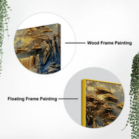 Luxury Textured Mountain Scene Abstract Canvas Painting for Home Decor