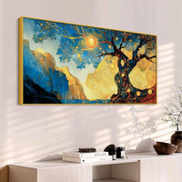 Luxury Tree of Life Abstract Canvas Painting for Home Decor