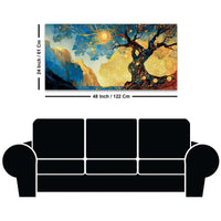 Luxury Tree of Life Abstract Canvas Painting for Home Decor