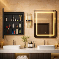 Luxury Warm Glow LED Bathroom Medicine Cabinet Mirror