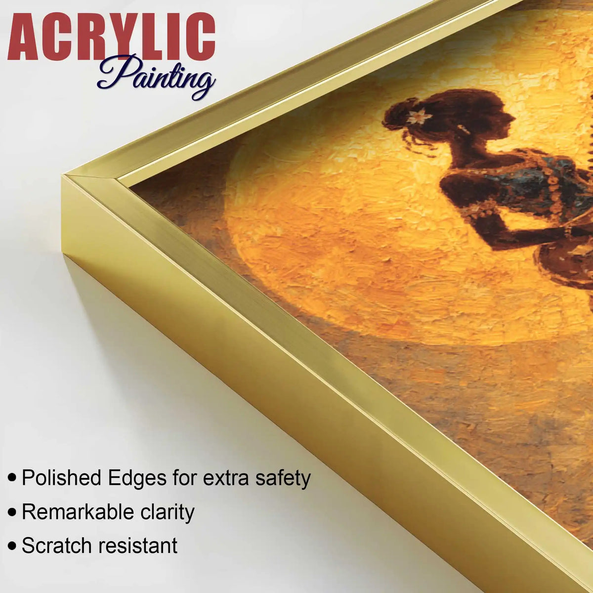 Luxury Warm Tone Acrylic Painting Set of 3