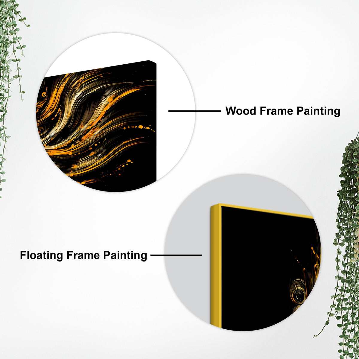 Maa Durga Golden Wall Painting for Home Decor
