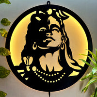 Mahadev Shiva Face LED Wall Frame for Living Room Wall Decor