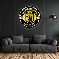 Manchester United LED Wall Art Light for Sports Lovers Wall Decor