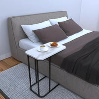 Minimalist Stylish Artistic Designer Side Table with Black Metal Finish