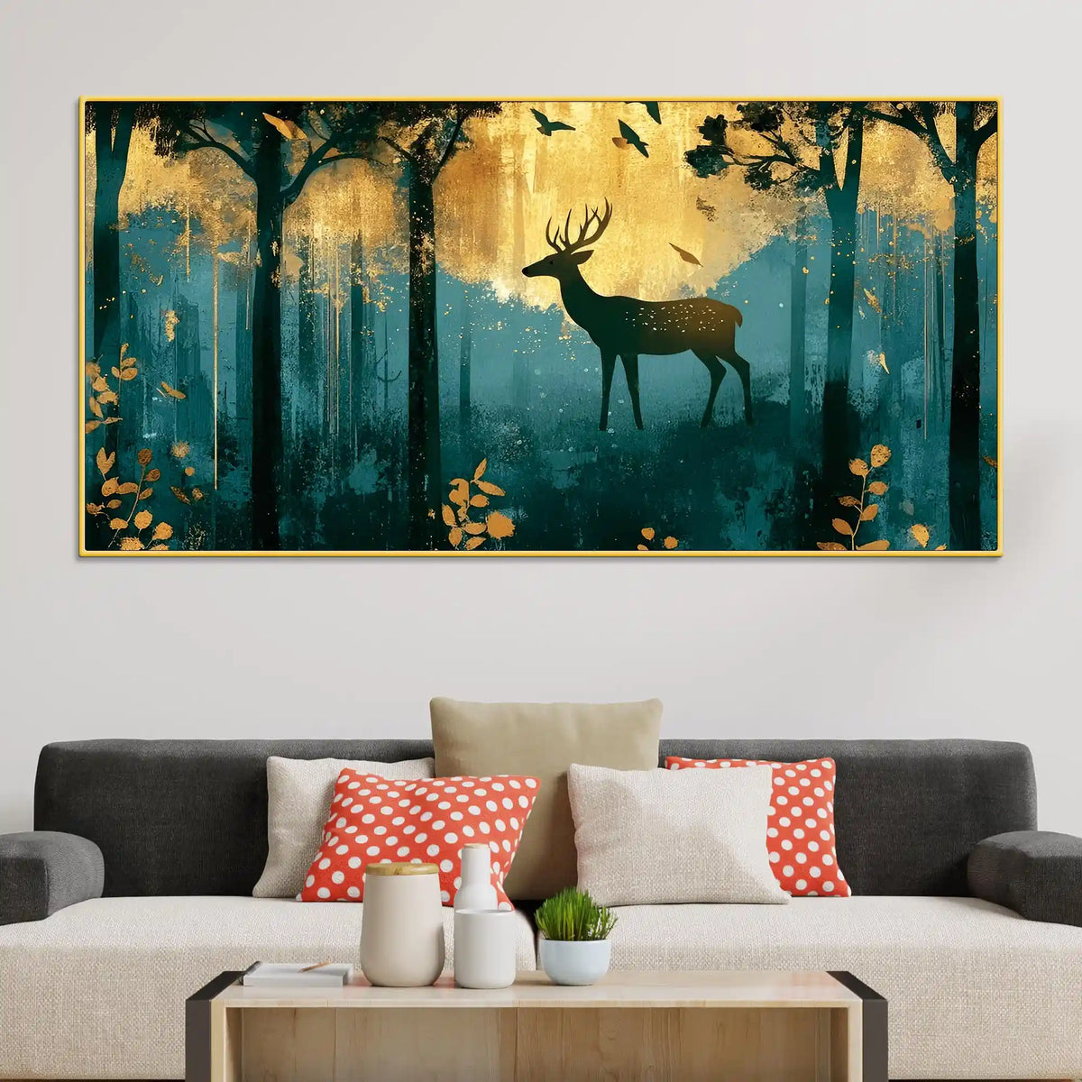 Modern Abstract Art Canvas Painting for Bedroom