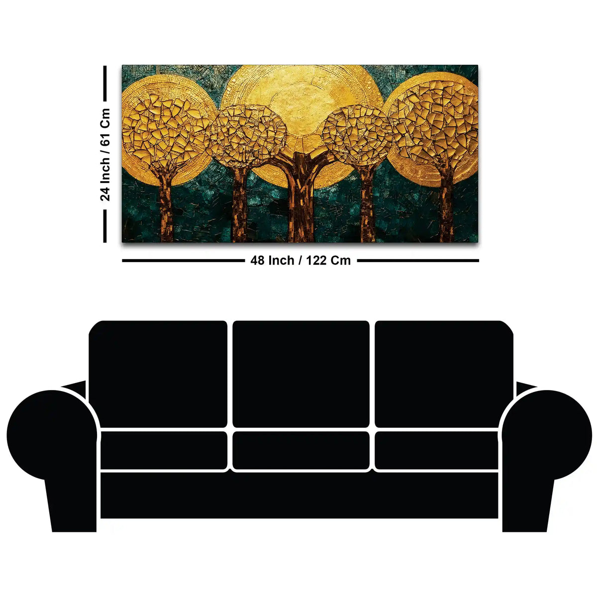Modern Abstract Canvas Painting for Luxury Home Decor
