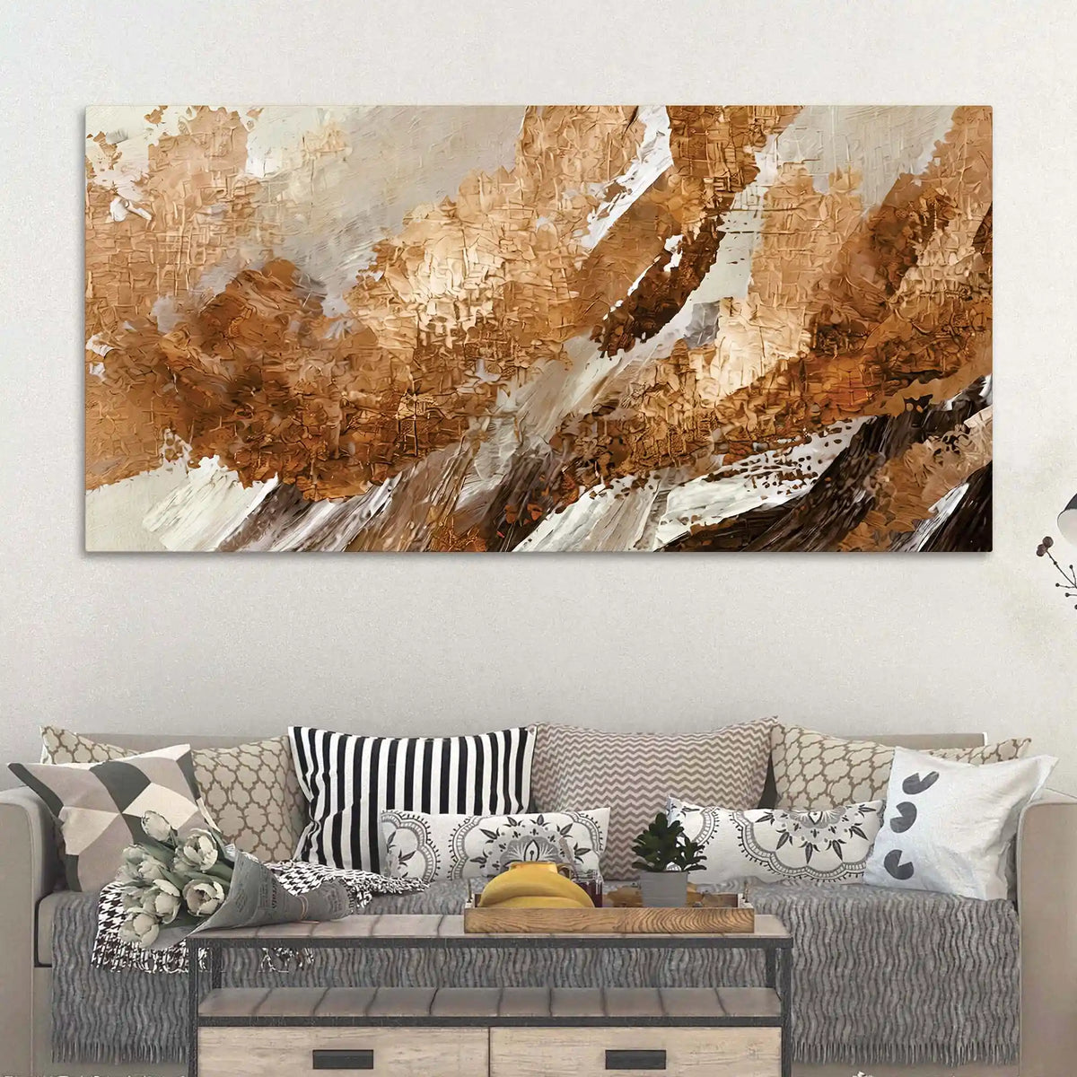 Modern Abstract Canvas Wall Painting for Modern Decor