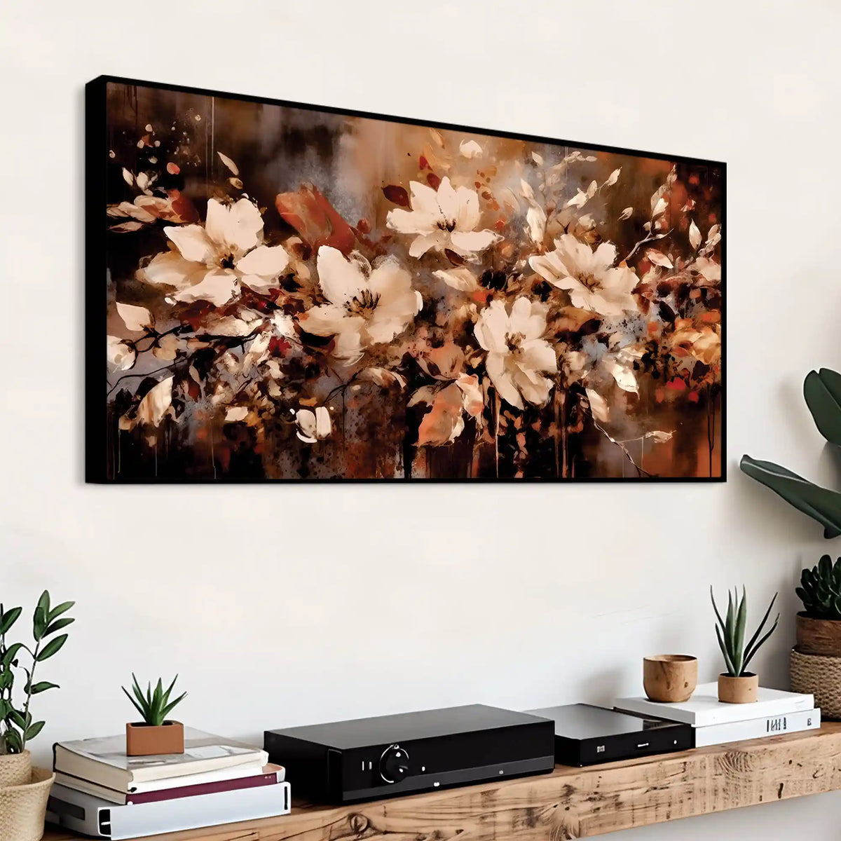Modern Abstract Flower Wall Art Painting for Home Interior Decoration