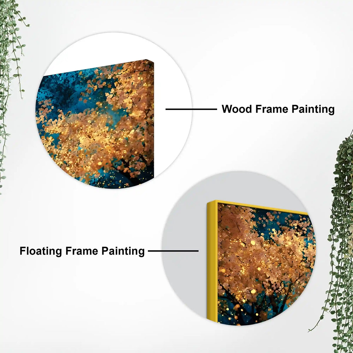 Modern Abstract Forest Canvas Painting for Living Room