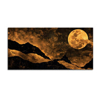 Modern Abstract Moon Canvas Wall Painting for Wall Décor
