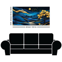 Modern Abstract Mountain Canvas Painting for Living Room Décor