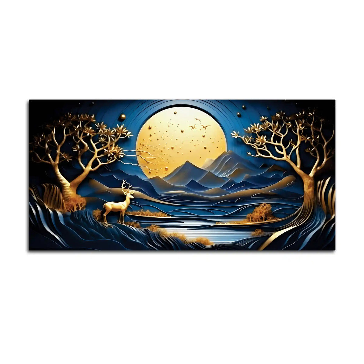 Modern Abstract Nature Canvas Painting for Home Interior