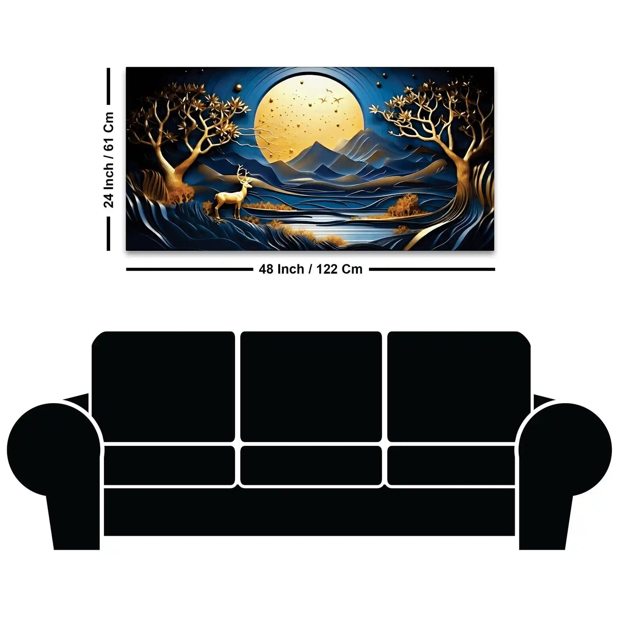 Modern Abstract Nature Canvas Painting for Home Interior
