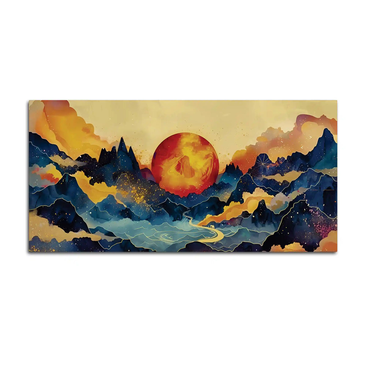 Modern Abstract Nature Canvas Wall Painting for Living Room