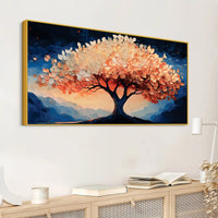 Modern Abstract Tree Canvas Painting for Bedroom