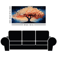 Modern Abstract Tree Canvas Painting for Bedroom