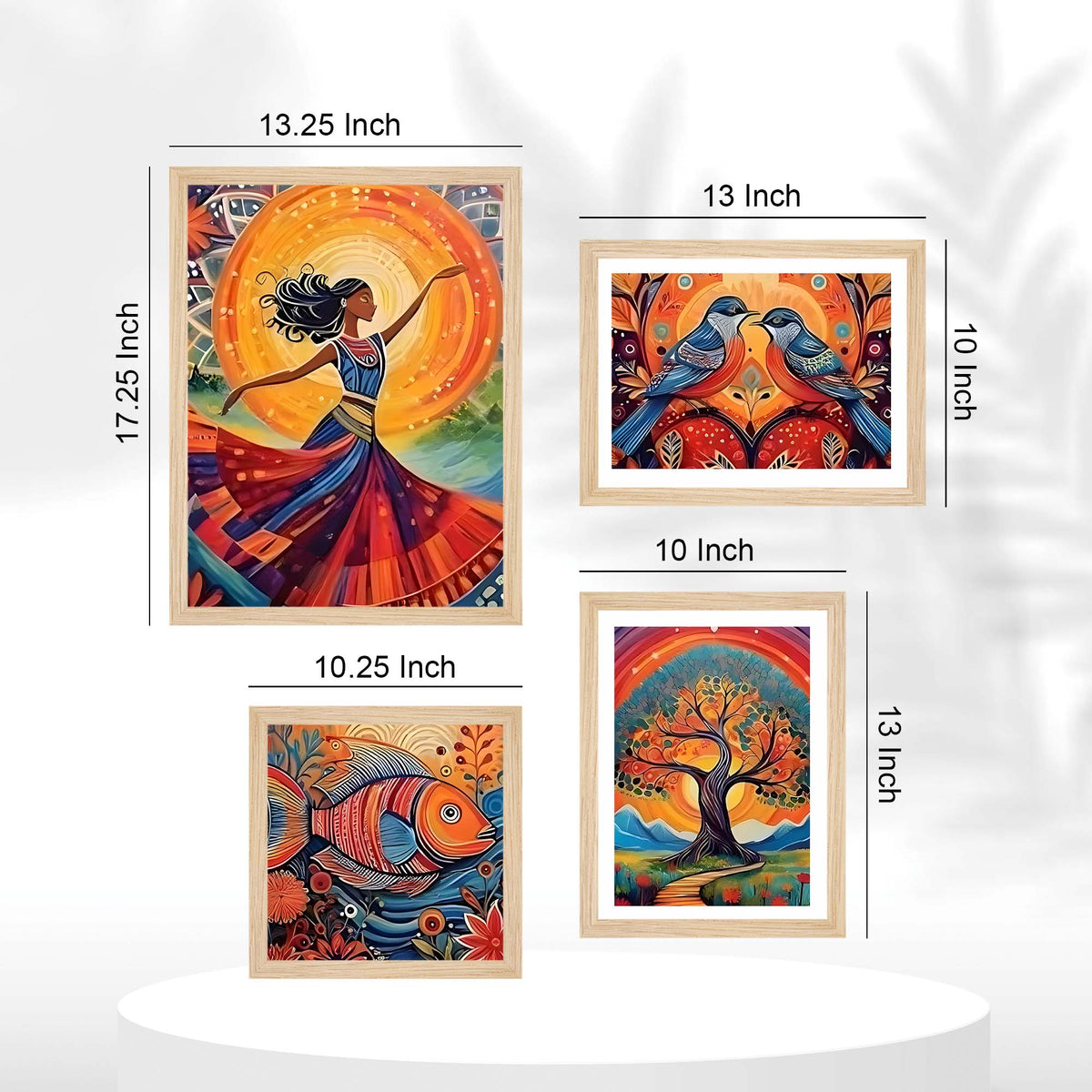 Modern Art Wall Frame Set of Four