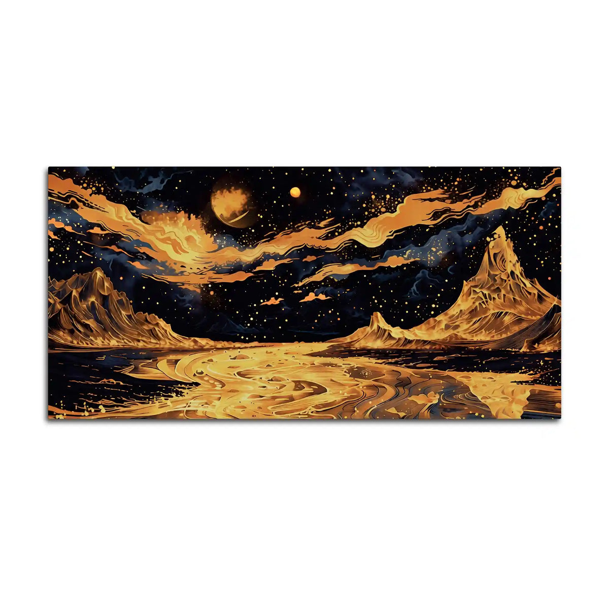 Modern Artistic Night Abstract Canvas Painting