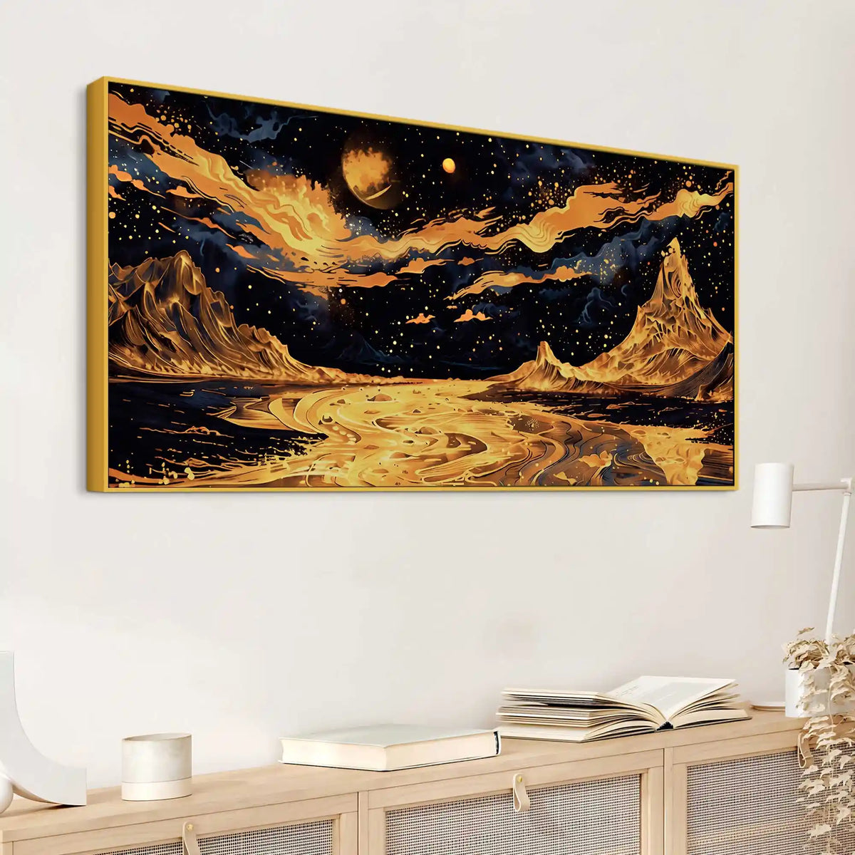 Modern Artistic Night Abstract Canvas Painting