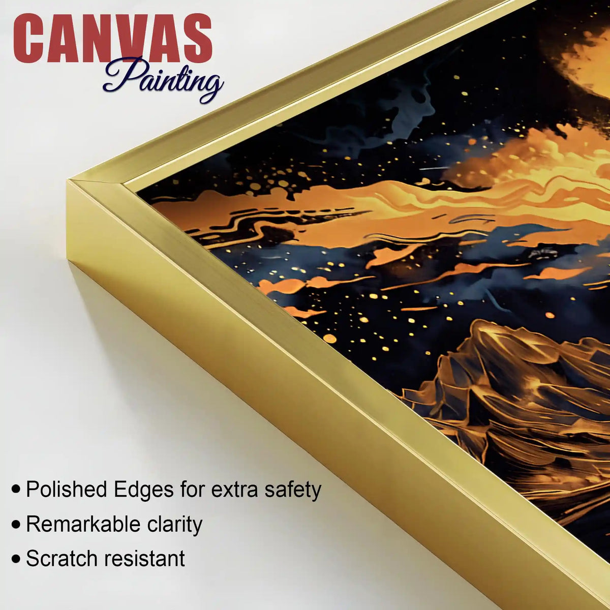 Modern Artistic Night Abstract Canvas Painting