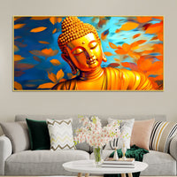 Modern Buddha Canvas Painting for Peaceful Home
