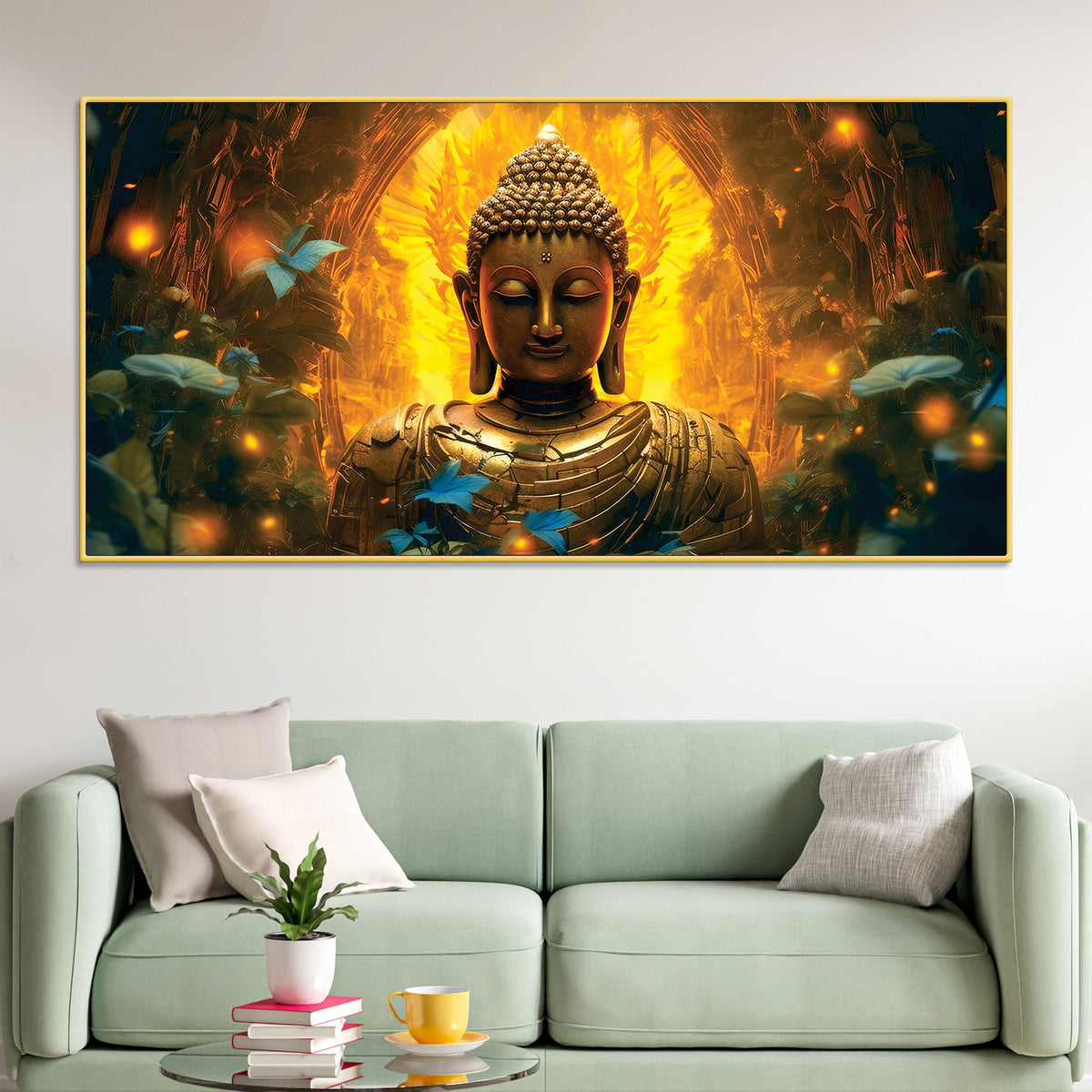 Modern Buddha Painting for Living Room Wall