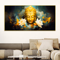 Modern Buddha Wall Canvas Painting for Living Room Decoration