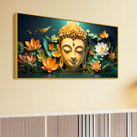 Modern Buddha Wall Painting for Peaceful Interiors