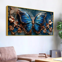 Modern Butterfly Canvas Wall Art Painting for Living Room Décor