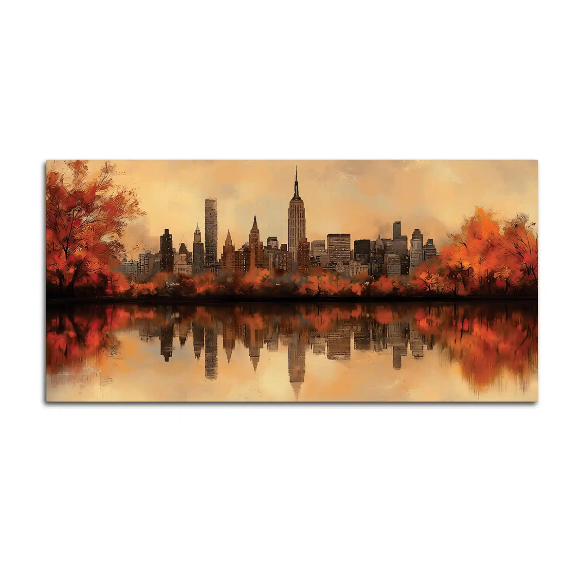 Modern Cityscape Canvas Wall Art Painting for Wall Decor