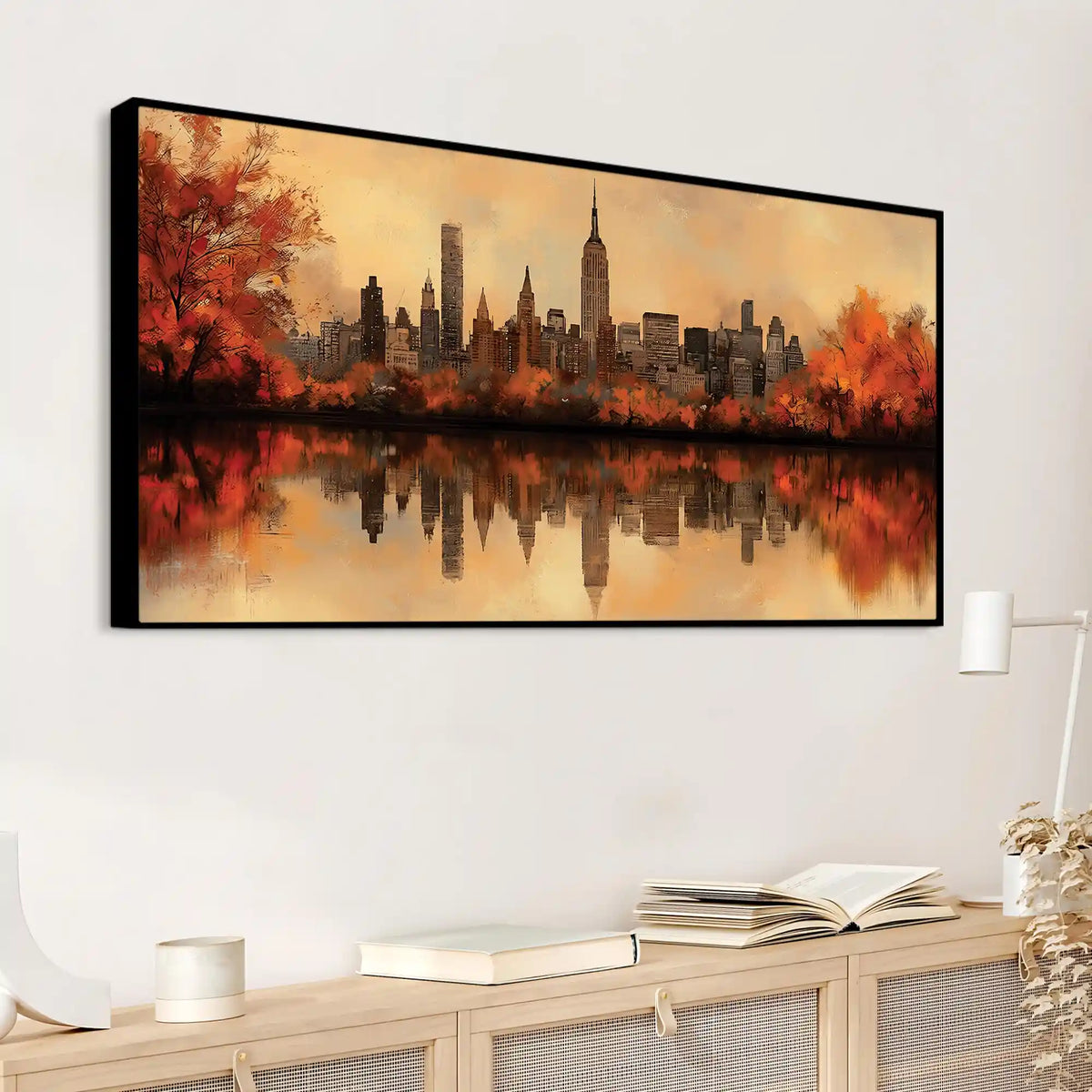 Modern Cityscape Canvas Wall Art Painting for Wall Decor