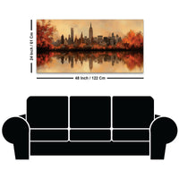 Modern Cityscape Canvas Wall Art Painting for Wall Decor